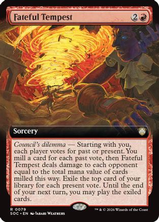 Fateful Tempest (Extended Art)  [Commander: Secrets of Strixhaven]