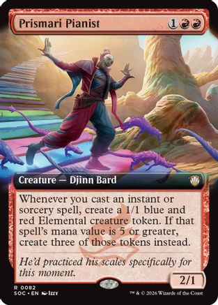 Prismari Pianist (Extended Art)  [Commander: Secrets of Strixhaven]