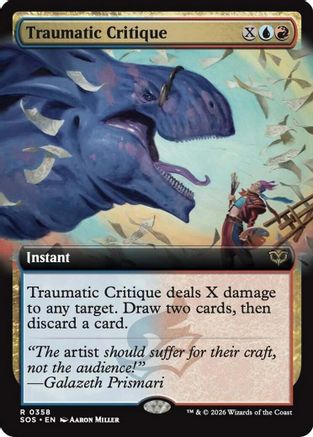 Traumatic Critique (Extended Art)  [Secrets of Strixhaven]