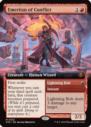 Emeritus of Conflict (Extended Art)  [Secrets of Strixhaven] Foil