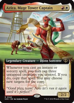Aziza, Mage Tower Captain (Extended Art)  [Secrets of Strixhaven]