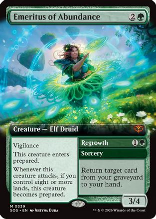 Emeritus of Abundance (Extended Art)  [Secrets of Strixhaven] Foil