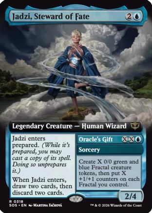 Jadzi, Steward of Fate (Extended Art)  [Secrets of Strixhaven] Foil