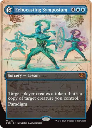 Echocasting Symposium (Borderless)  [Secrets of Strixhaven]
