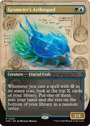 Geometer's Arthropod (Borderless)  [Secrets of Strixhaven] Foil