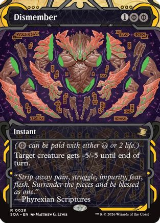 Dismember  [Secrets of Strixhaven: Mystical Archive]