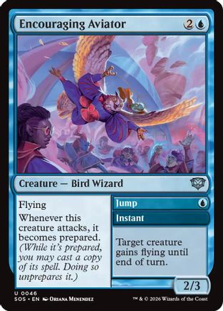 Encouraging Aviator  [Secrets of Strixhaven] Foil
