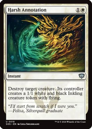 Harsh Annotation  [Secrets of Strixhaven] Foil