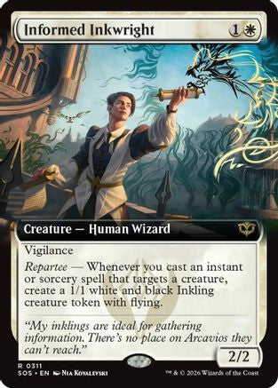 Informed Inkwright (Extended Art)  [Secrets of Strixhaven] Foil