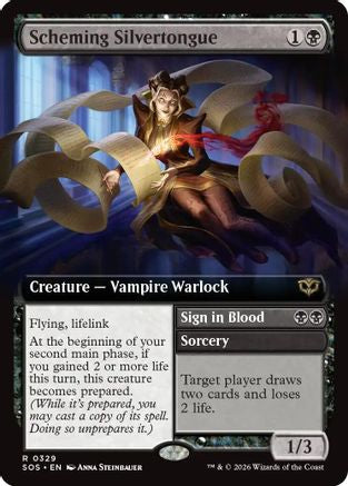 Scheming Silvertongue (Extended Art)  [Secrets of Strixhaven]
