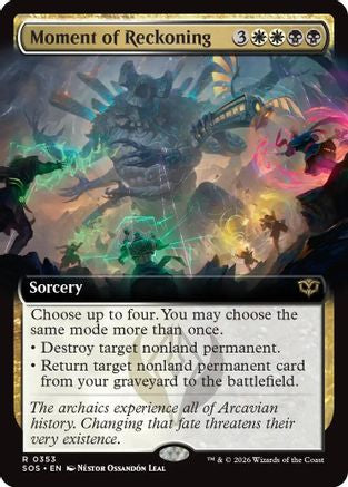 Moment of Reckoning (Extended Art)  [Secrets of Strixhaven] Foil