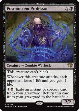 Postmortem Professor  [Secrets of Strixhaven] Foil