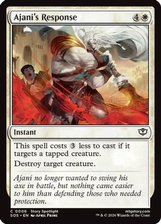Ajani's Response  [Secrets of Strixhaven]