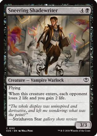 Sneering Shadewriter  [Secrets of Strixhaven] Foil