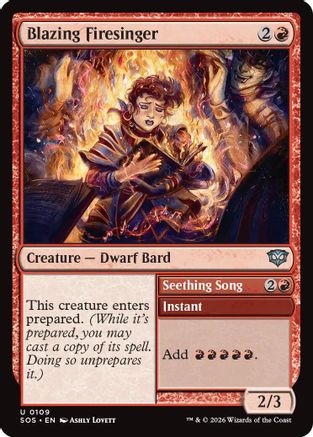 Blazing Firesinger  [Secrets of Strixhaven] Foil