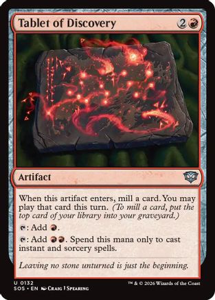 Tablet of Discovery  [Secrets of Strixhaven] Foil