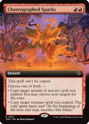 Choreographed Sparks (Extended Art)  [Secrets of Strixhaven]