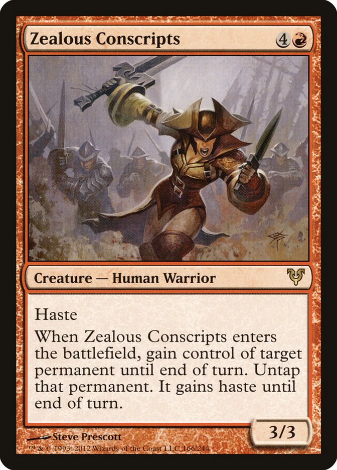 Zealous Conscripts [Avacyn Restored] Foil