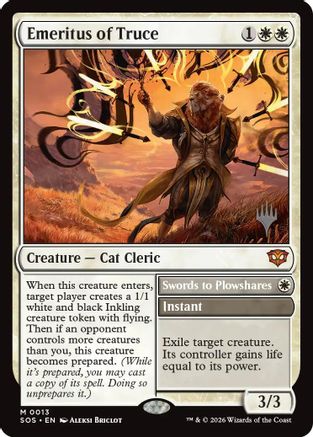Emeritus of Truce  [Promo Pack: Secrets of Strixhaven]