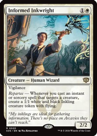 Informed Inkwright  [Promo Pack: Secrets of Strixhaven] Foil