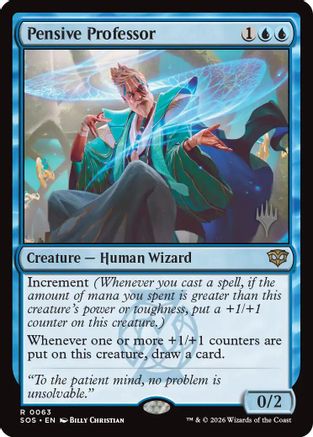 Pensive Professor  [Promo Pack: Secrets of Strixhaven]
