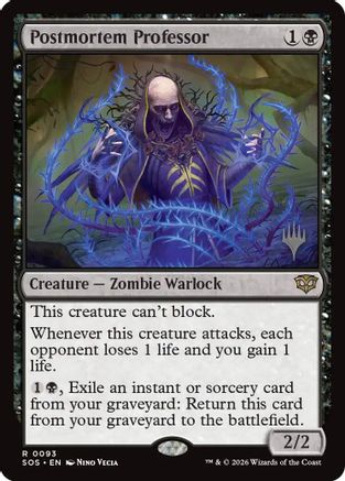 Postmortem Professor  [Promo Pack: Secrets of Strixhaven]