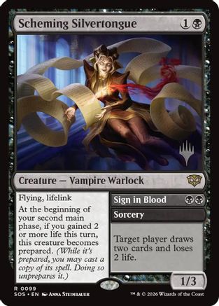 Scheming Silvertongue  [Promo Pack: Secrets of Strixhaven]