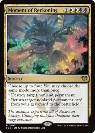 Moment of Reckoning  [Promo Pack: Secrets of Strixhaven] Foil