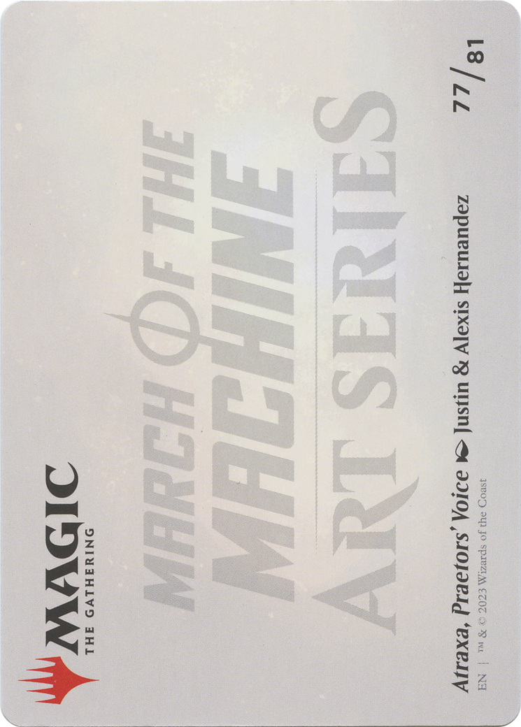 Atraxa, Praetors' Voice // Atraxa, Praetors' Voice  [March of the Machine Art Series] (Borderless) Foil