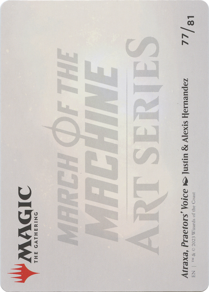 Atraxa, Praetors' Voice // Atraxa, Praetors' Voice  [March of the Machine Art Series] (Borderless) Foil