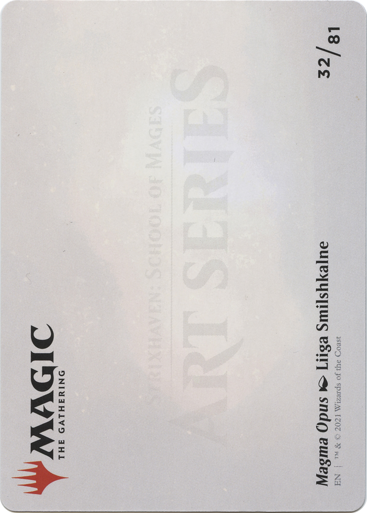 Magma Opus // Magma Opus  [Strixhaven Art Series] (Borderless) Foil