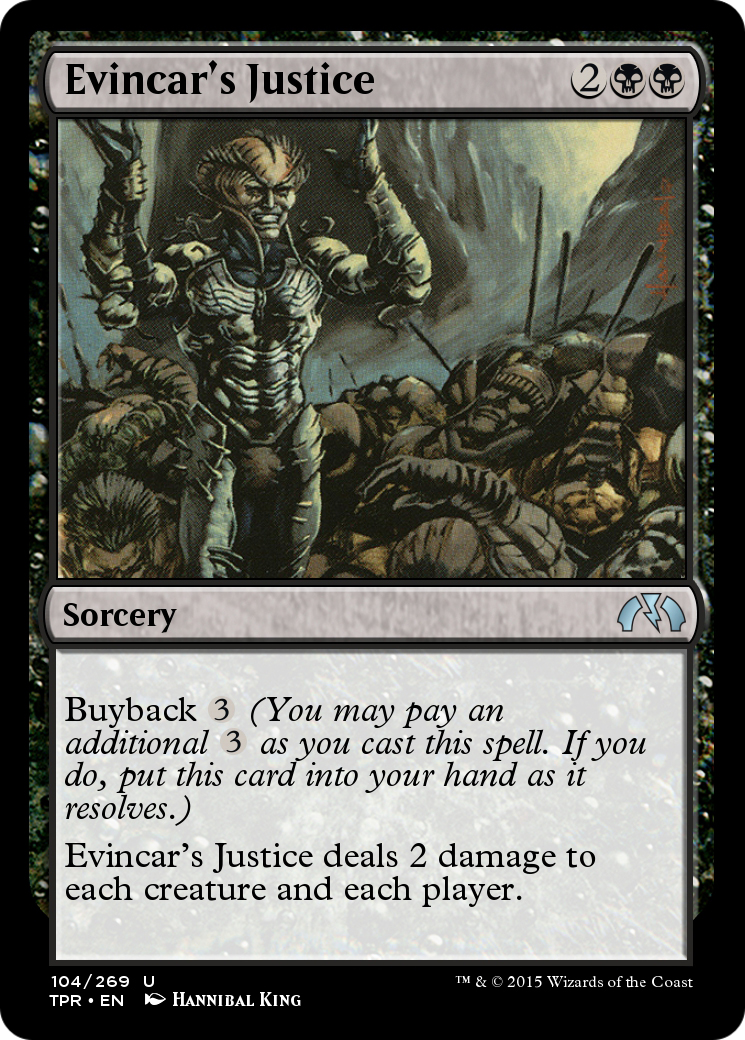 Evincar's Justice  [Tempest Remastered] Foil