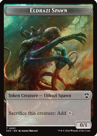 Eldrazi Spawn // Worm Double-Sided Token  [Commander: Secrets of Strixhaven]