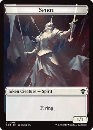 Spirit (0006) // Illusion Double-Sided Token  [Commander: Secrets of Strixhaven]