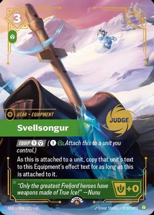 Svellsongur (059/221) - Riftbound - [Riftbound Judge Promotional Cards] Foil