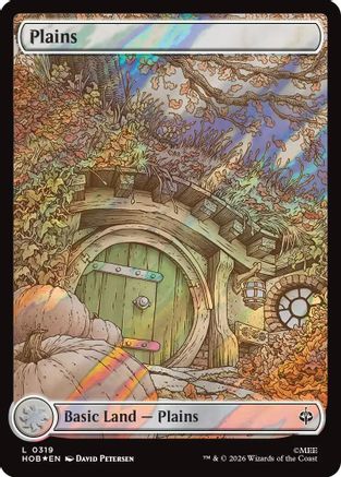 Plains (0319) (Surge Foil)  [The Hobbit] Foil