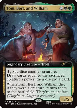 Tom, Bert, and William (Extended Art)  [Promo Pack: The Hobbit] Foil