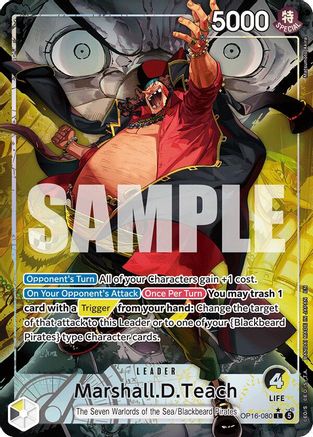Marshall.D.Teach (Alternate Art) (OP16-080) - [The Time of Battle] Foil