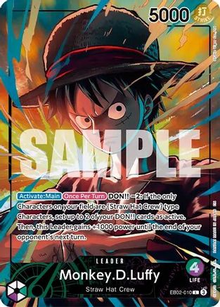 Monkey.D.Luffy (Official Playmat Limited Edition Vol.5) (EB02-010) - [One Piece Promotion Cards] Foil