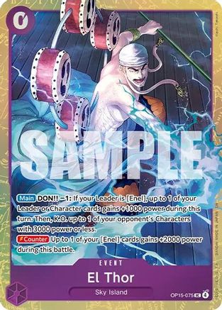 El Thor (Premium Card Collection -Best Selection Vol. 6-) (OP15-075) - [One Piece Promotion Cards] Foil