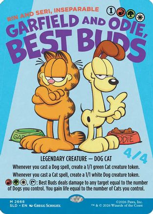 Garfield and Odie, Best Buds - Rin and Seri, Inseparable  [Secret Lair Drop Series]