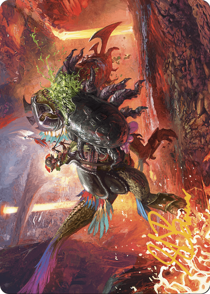 Triumphant Chomp // Triumphant Chomp  [The Lost Caverns of Ixalan Art Series] (Borderless)