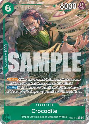 Crocodile (Full Art) (ST30-010) - [Starter Deck EX: Luffy & Ace] Foil