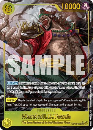 Marshall.D.Teach (119) (Alternate Art) (OP16-119) - [The Time of Battle] Foil