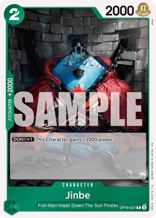 Jinbe (027) (OP16-027) - [The Time of Battle] Foil
