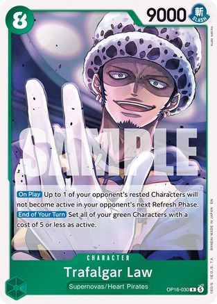 Trafalgar Law (030) (OP16-030) - [The Time of Battle]