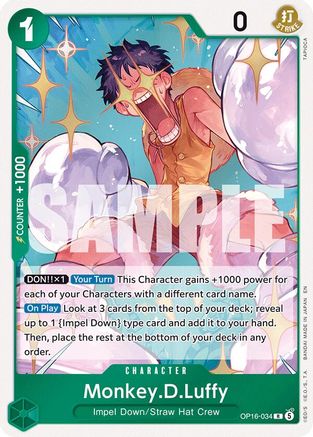 Monkey.D.Luffy (034) (OP16-034) - [The Time of Battle] Foil