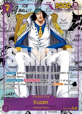 Kuzan (Manga) (OP16-063) - [The Time of Battle] Foil