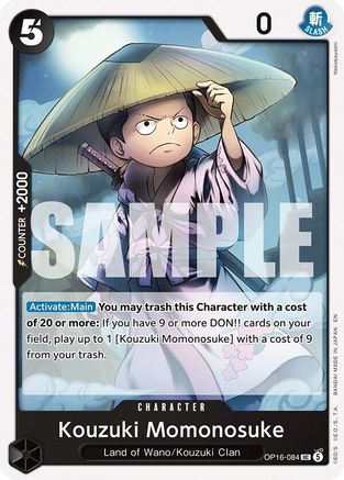 Kouzuki Momonosuke (084) (OP16-084) - [The Time of Battle]