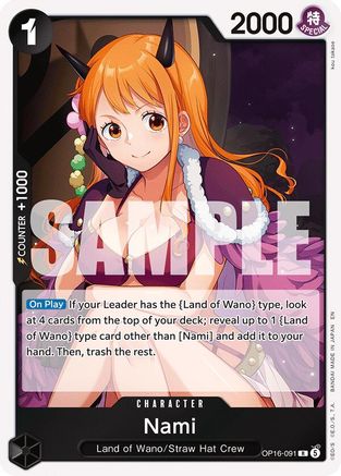 Nami (OP16-091) - [The Time of Battle] Foil